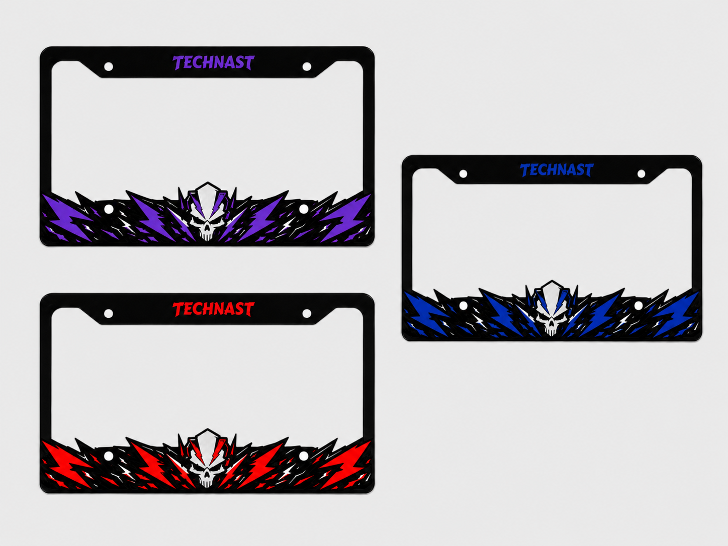 Lightning Reaper 3D Printed License Plate Frame