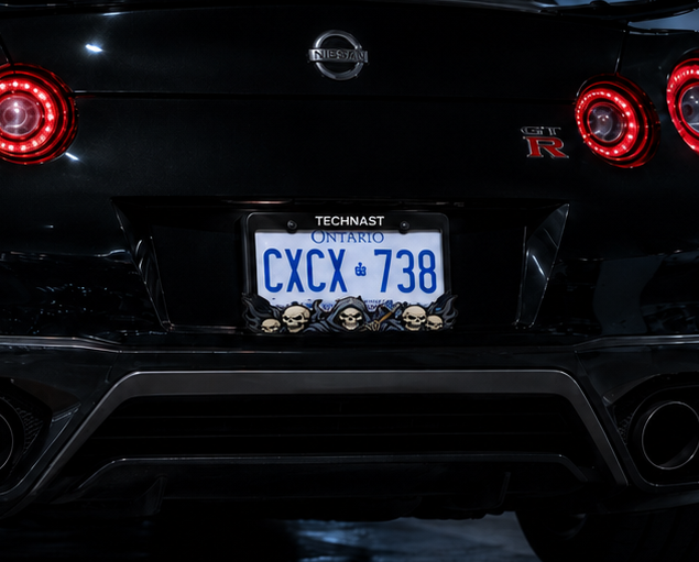 Skullven Skull 3D Printed License Plate Frame