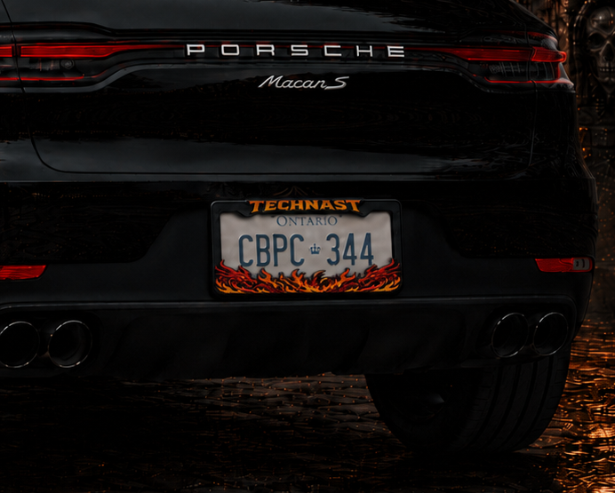 Dragon Inferno 3D Printed License Plate Frame