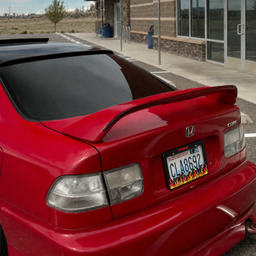 Fyrrok Flame 3D Printed License Plate Frame