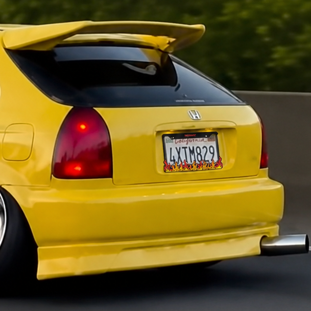 Fyrrok Flame 3D Printed License Plate Frame