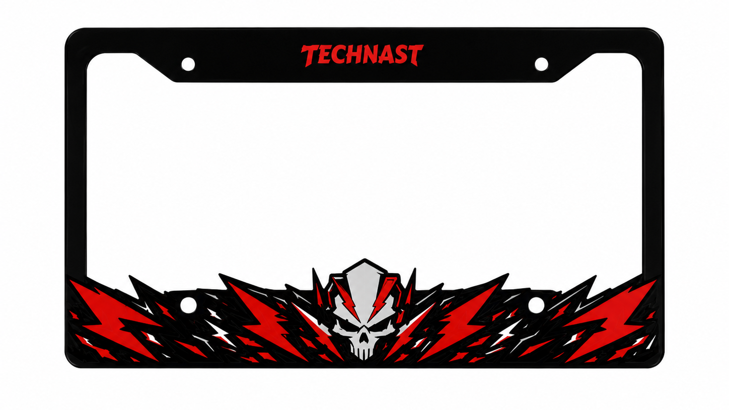 Lightning Reaper 3D Printed License Plate Frame