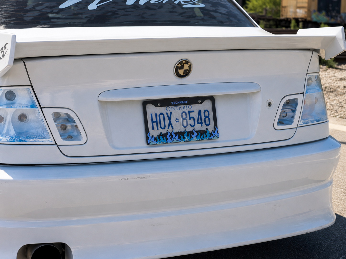 Fyrrok Flame 3D Printed License Plate Frame