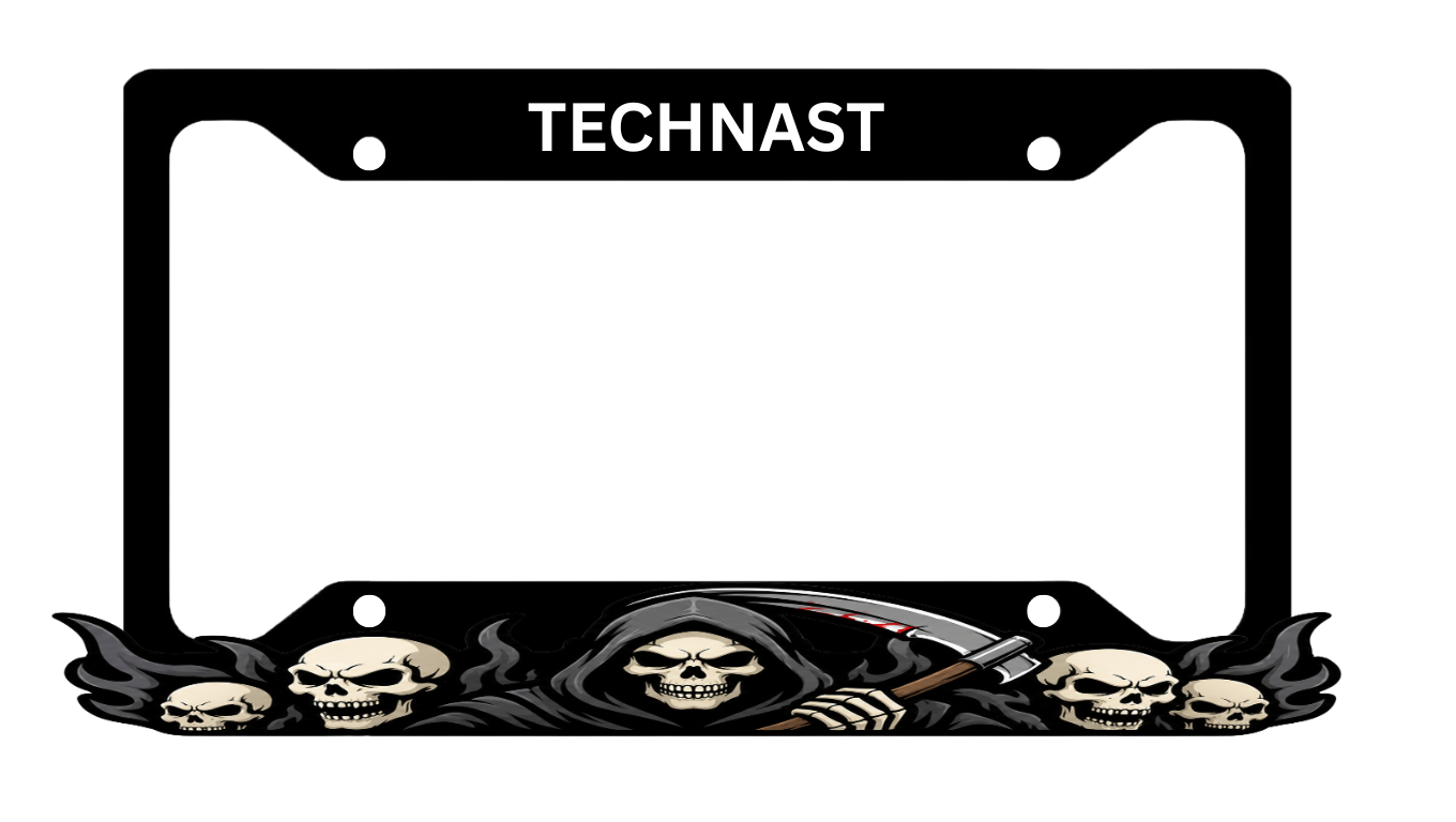 Skullven Skull 3D Printed License Plate Frame