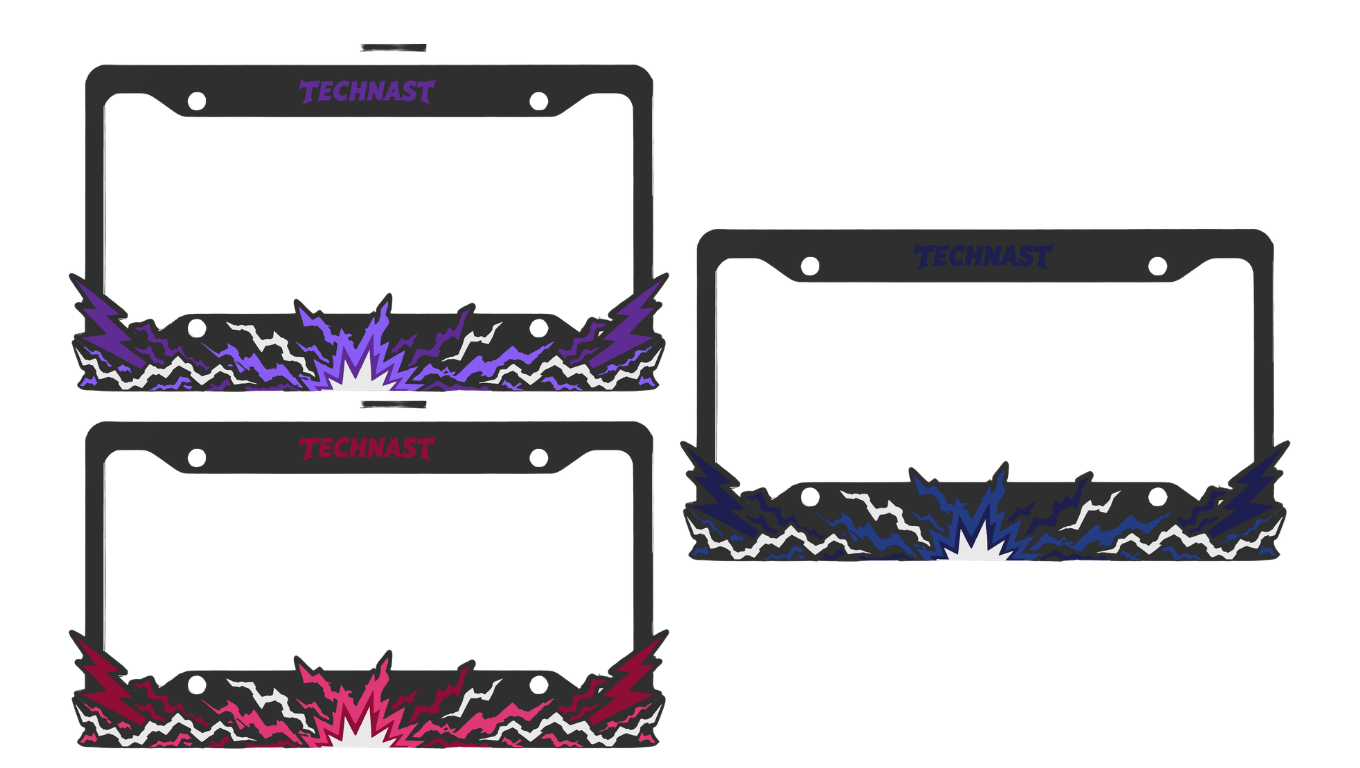 Voltara Electric 3D Printed License Plate Frame