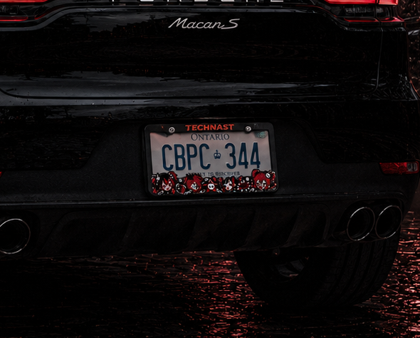 Yandere Fury Anime 3D Printed License Plate Frame