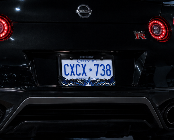 Voltara Electric 3D Printed License Plate Frame
